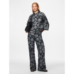 PIECES Marosa Denim Skjorte - Sort / Rose