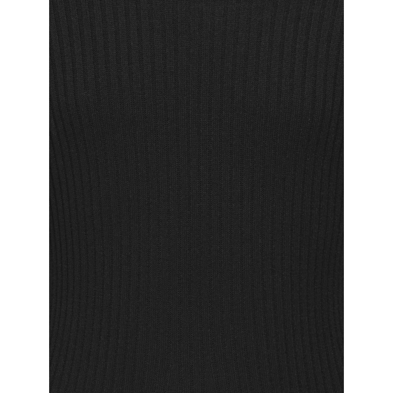 KIDS ONLY Bianka L/S Strik Kjole - Sort