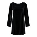 JDY Victory L/S Velour Kjole - Sort