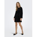 JDY Victory L/S Velour Kjole - Sort