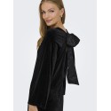 JDY Victory L/S Velour Kjole - Sort