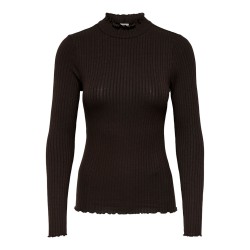 JDY Fransiska L/S Bluse - Black Coffee