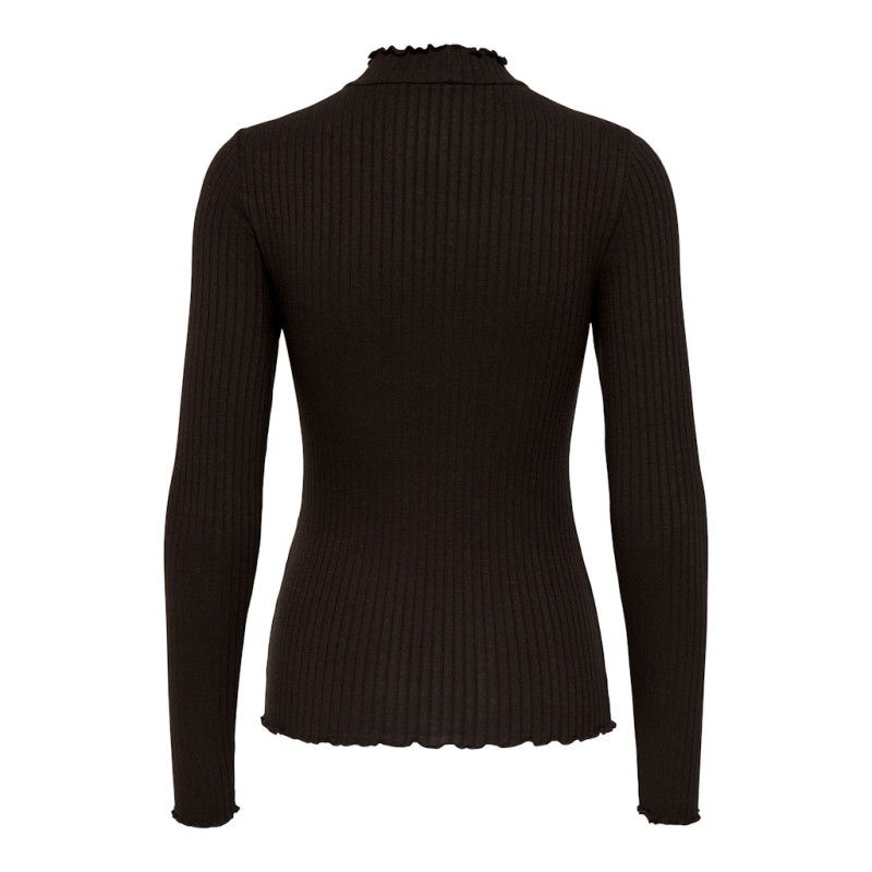 JDY Fransiska L/S Bluse - Black Coffee
