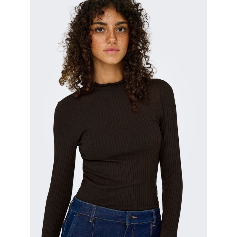 JDY Fransiska L/S Bluse - Black Coffee