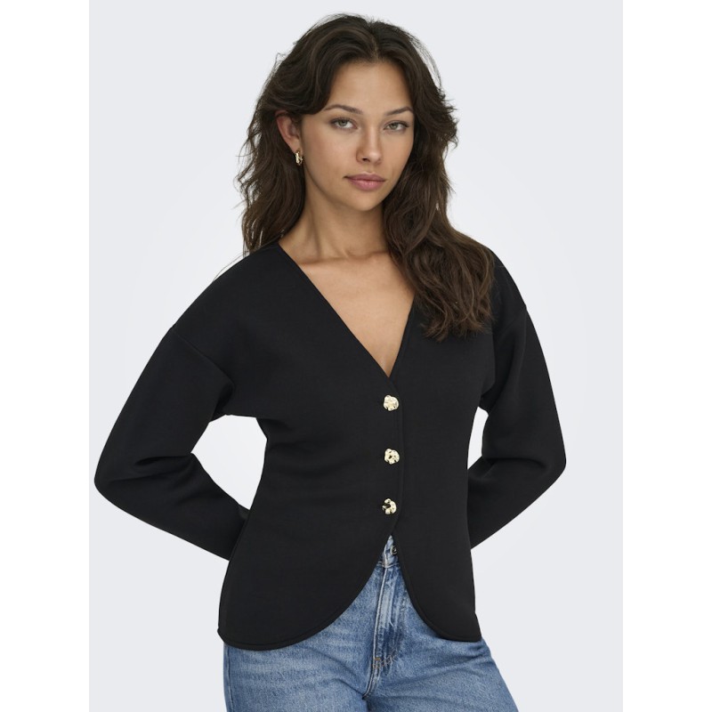 ONLY Naomi L/S Cardigan - Sort