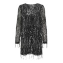 ONLY Spacy L/S Paillet Kjole - Sort