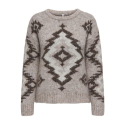 ONLY Azu L/S Strik Sweater - String