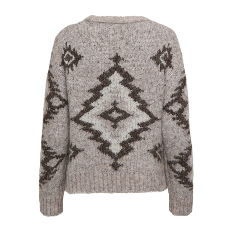 ONLY Azu L/S Strik Sweater - String