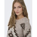 ONLY Azu L/S Strik Sweater - String