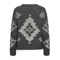 ONLY Azu L/S Strik Sweater - Dark Grey Melange