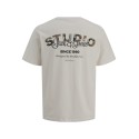 JACK & JONES JUNIOR Yuki T-shirt - Moonbeam