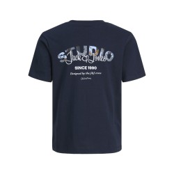 JACK & JONES JUNIOR Yuki T-shirt - Sky Captain