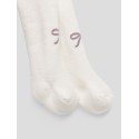 NAME IT BABY Rifa Terry Frotté Strømpebukser - Cloud Dancer