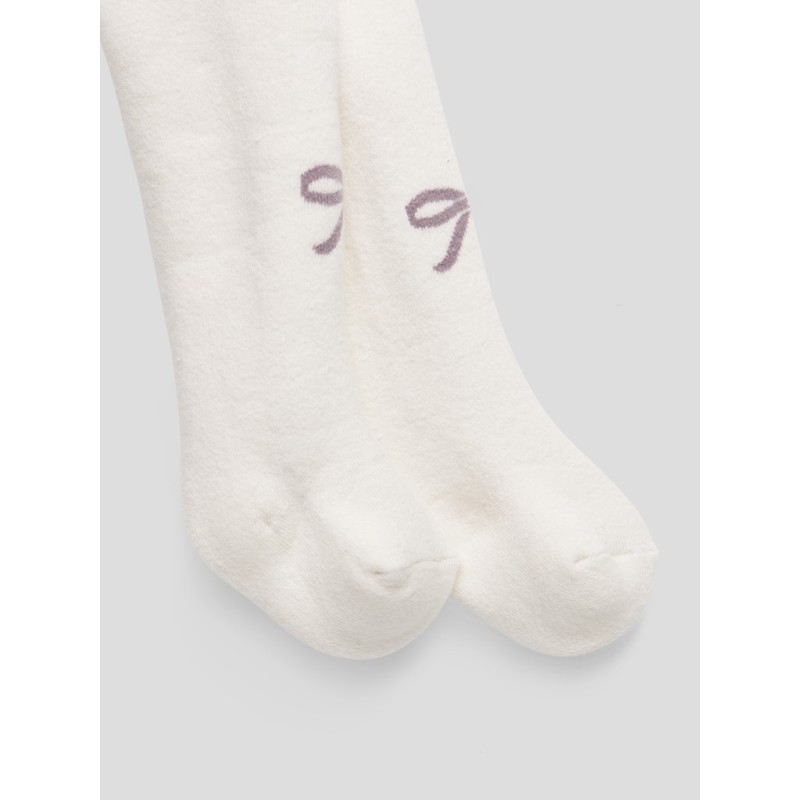 NAME IT BABY Rifa Terry Frotté Strømpebukser - Cloud Dancer