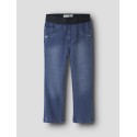NAME IT MINI Salli Slim Sweat Jeans - Denim Blue