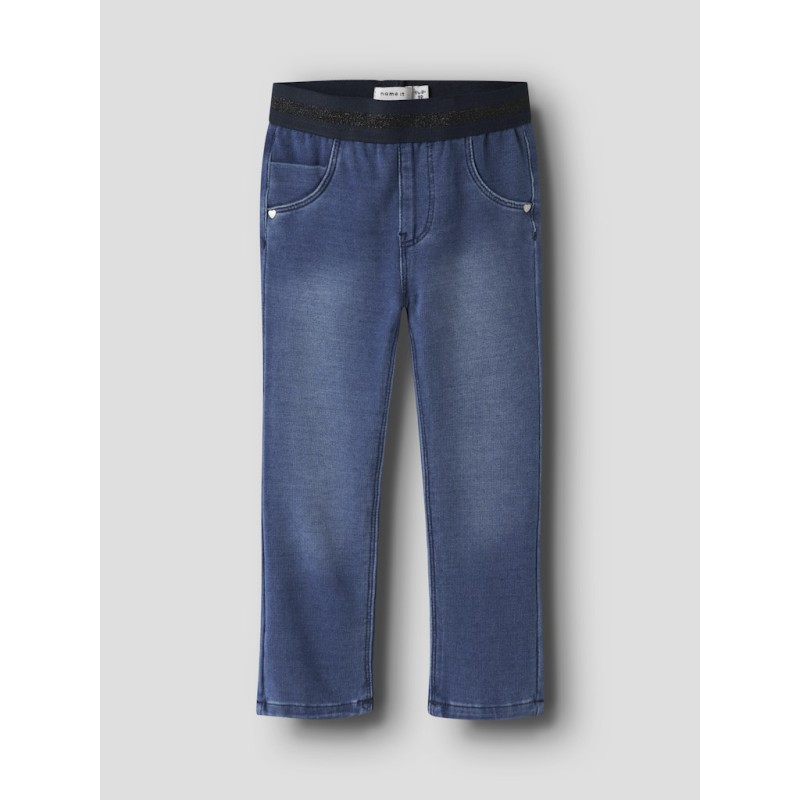 NAME IT MINI Salli Slim Sweat Jeans - Denim Blue