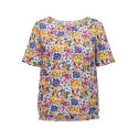 ONLY CARMAKOMA Mazing Smock Top - Aruba Blue
