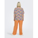 ONLY CARMAKOMA Mazing Smock Top - Aruba Blue