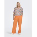ONLY CARMAKOMA Mazing Smock Top - Aruba Blue