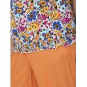 ONLY CARMAKOMA Mazing Smock Top - Aruba Blue