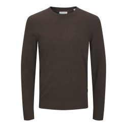 JACK & JONES Emil Crew Neck Pullover - Mulch / Twist
