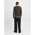 JACK & JONES Emil crew neck pullover - Mulch / Twist