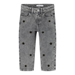 NAME IT MINI Bella Mom Jeans - Medium Grey Denim / Stars
