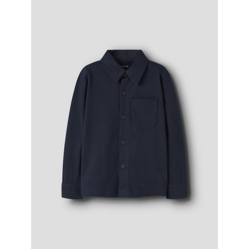 NAME IT MINI Ronalo L/S Skjorte - Navy Blazer