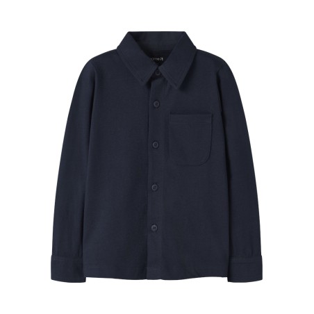 NAME IT MINI Ronalo L/S Skjorte - Navy Blazer