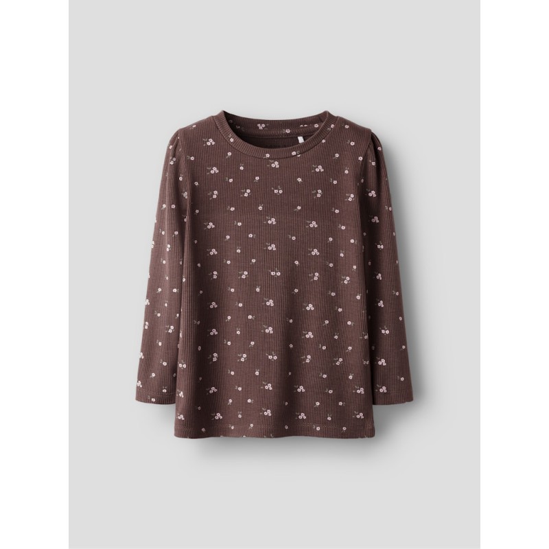 NAME IT MINI Soho L/S Bluse - Peppercorn