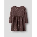 NAME IT MINI Soho L/S Kjole - Peppercorn