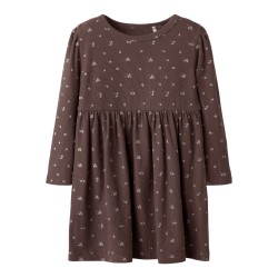 NAME IT MINI Soho L/S Kjole - Peppercorn