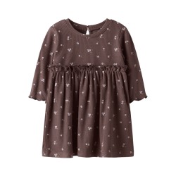 NAME IT BABY Soho L/S Kjole - Peppercorn