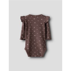 NAME IT BABY Soho L/S Bodystocking - Peppercorn
