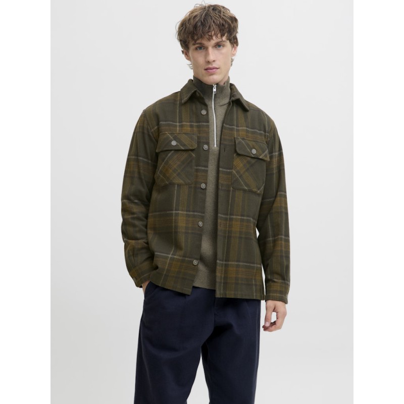 JACK & JONES Rayle Melange Ternet Overshirt - Peat