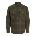JACK & JONES Rayle Melange Ternet Overshirt - Peat