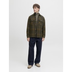 JACK & JONES Rayle Melange Ternet Overshirt - Peat