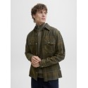 JACK & JONES Rayle Melange Ternet Overshirt - Peat