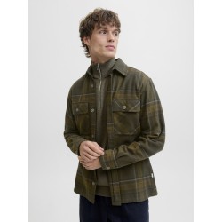 JACK & JONES Rayle Melange Ternet Overshirt - Peat