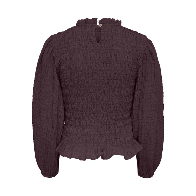 JDY Amy L/S Smock Bluse - Winetasting