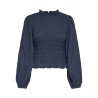JDY Amy L/S Smock Bluse - Navy Blazer