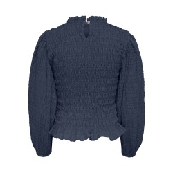 JDY Amy L/S Smock Bluse - Navy Blazer