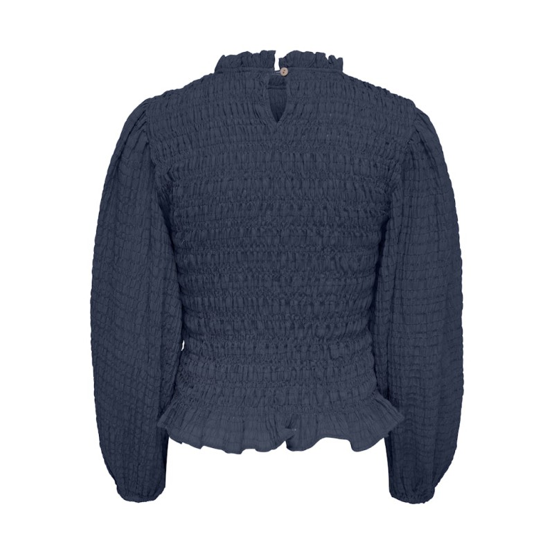 JDY Amy L/S Smock Bluse - Navy Blazer