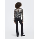 ONLY Palema L/S Paillet Bluse - Silver