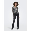 ONLY Palema L/S Paillet Bluse - Silver