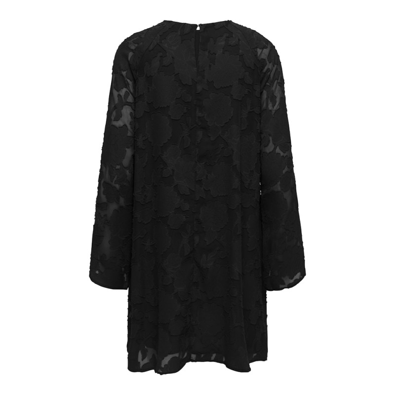ONLY Lailani L/S Kjole - Sort