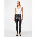 PIECES Highskin Glitter Jeggings - Sort / Glitter