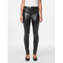 PIECES Highskin Glitter Jeggings - Sort / Glitter