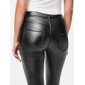 PIECES Highskin Glitter Jeggings - Sort / Glitter