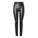 PIECES Highskin Glitter Jeggings - Sort / Glitter